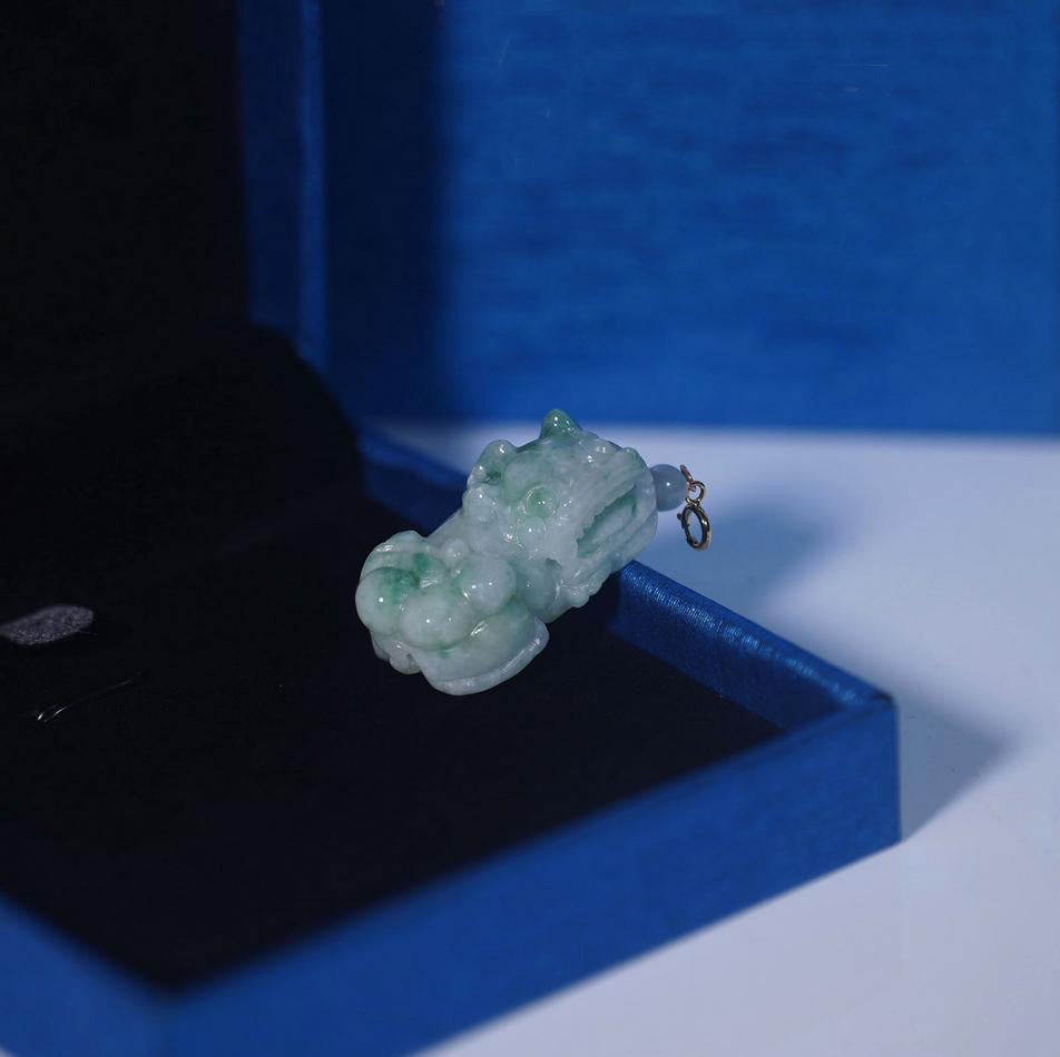 AAA-level jadeite Pixiu pendant