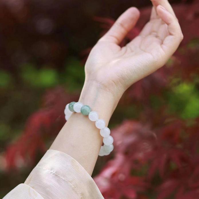 Wholesale celesite mountain jade Tianshan Jade bracelet