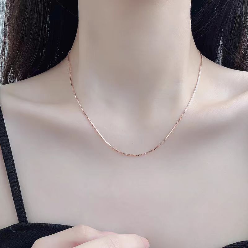 S925 Chain Silver necklace needle chain