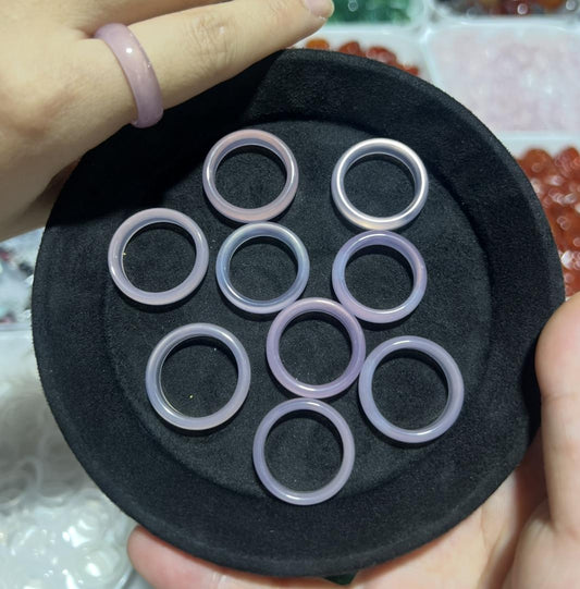 Wholesale Hard bangle Agate Rings different color