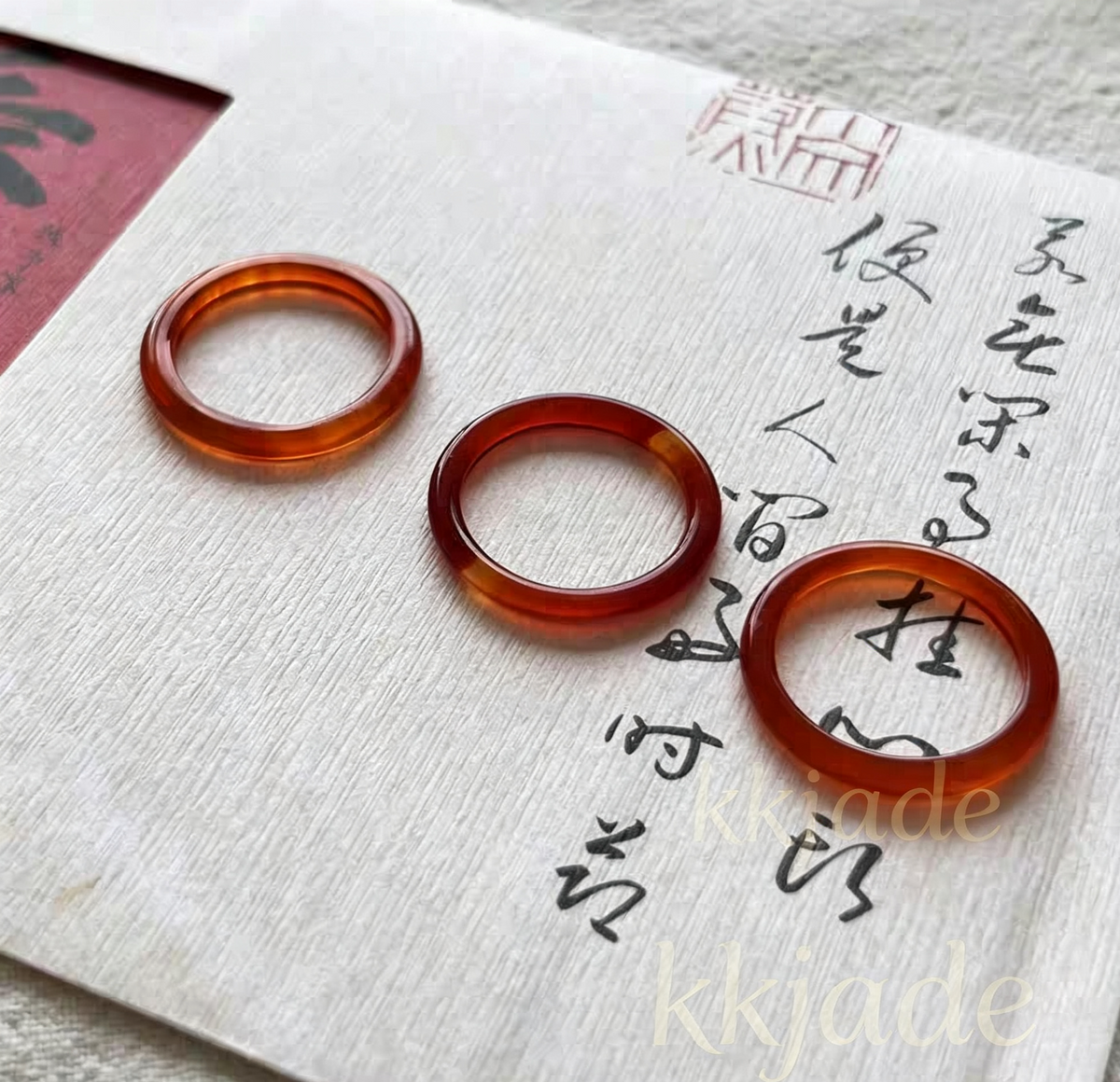 Natural Colorful Banded Agate Ring Fashion Daily Women Jewelry Gift
