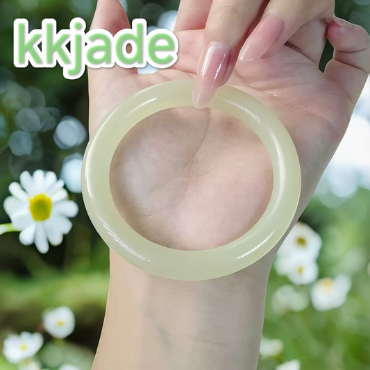 Natural Afghanistan Jade Bangle Bracelet, Multi-Color Genuine Jade Stone Bracelet in Green White Pink Yellow, Healing Crystal Bangle Gift for Women