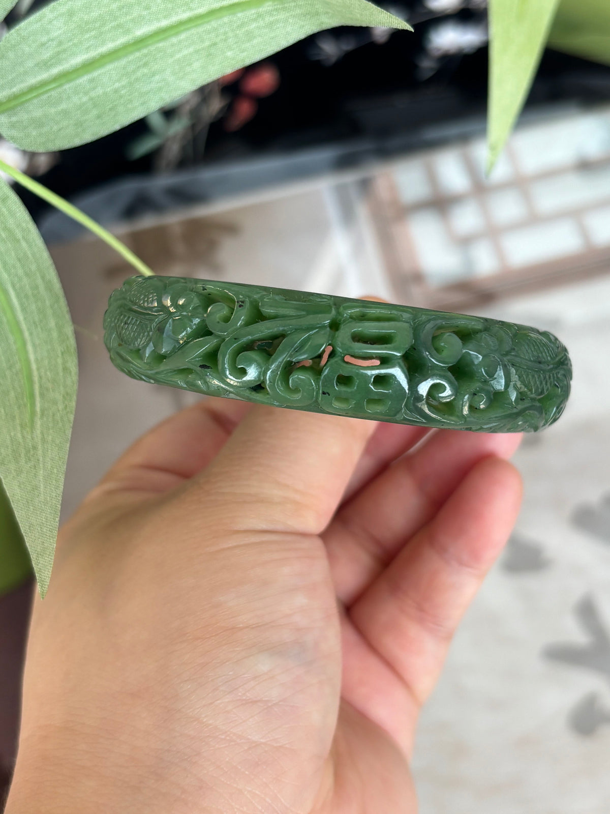 Natural Hetian Jade Bangle – Master Hand-Carved, The Only One You'll Ever Need