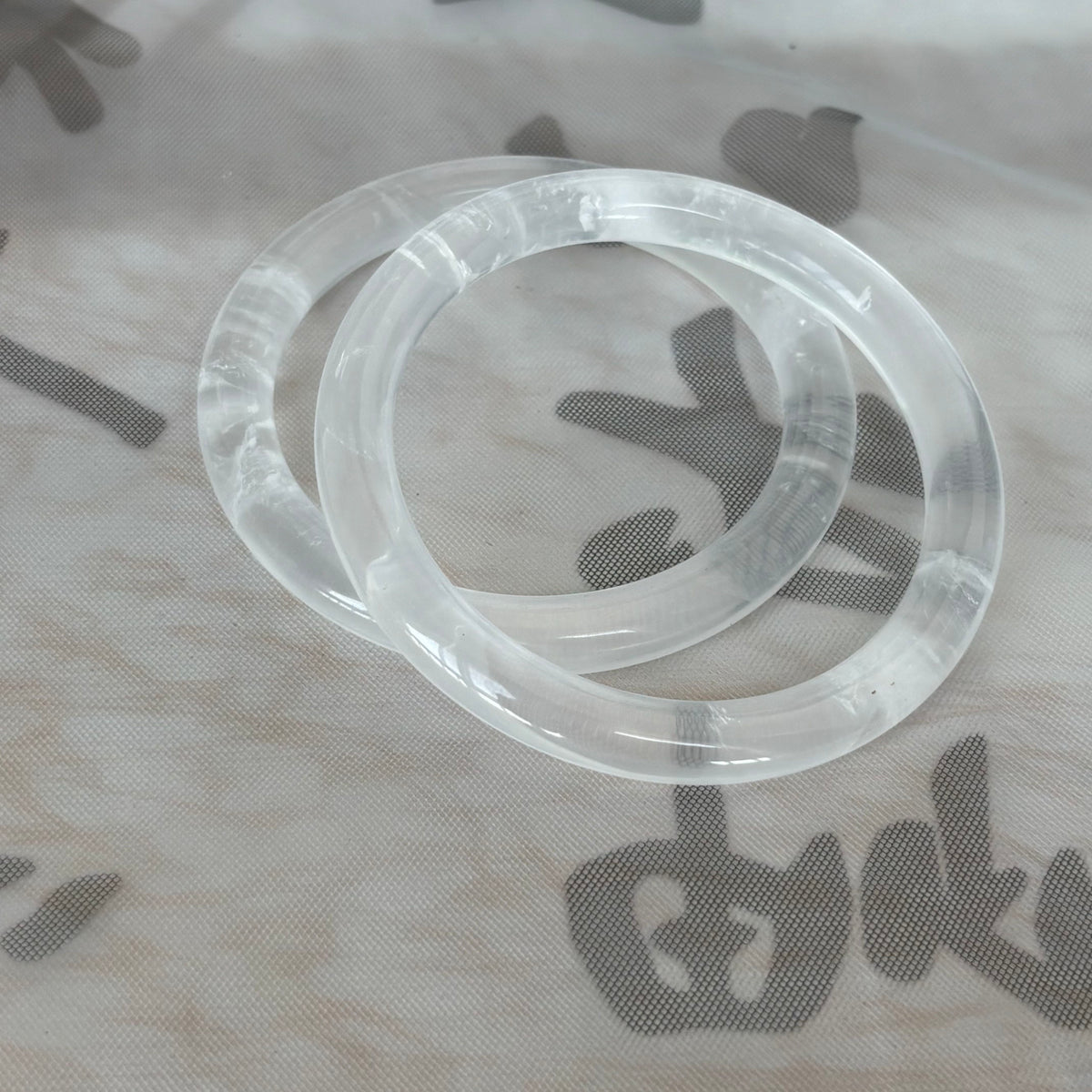 Natural Clear Crystal Bangle – Pure White Quartz, Only $25