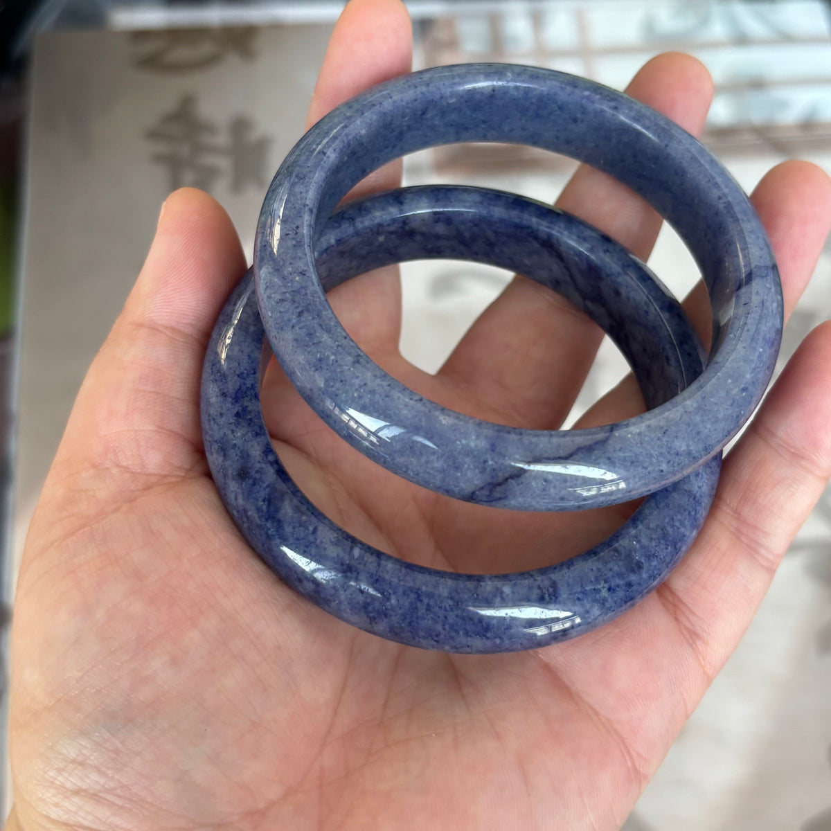 Mysterious Blue Aventurine Bangle – The Rare Blue Quartz That Stops People Mid-Sentence, Only $25