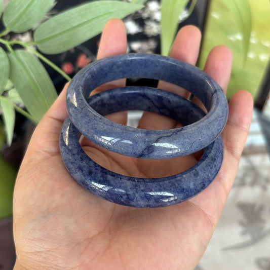 Mysterious Blue Aventurine Bangle – The Rare Blue Quartz That Stops People Mid-Sentence, Only $25