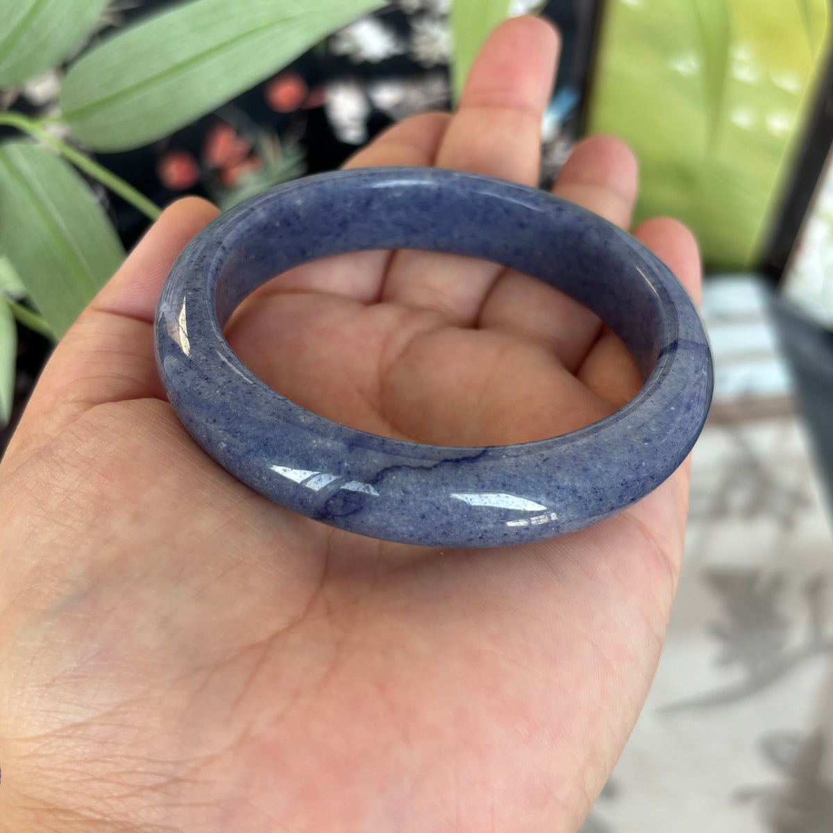 Mysterious Blue Aventurine Bangle – The Rare Blue Quartz That Stops People Mid-Sentence, Only $25