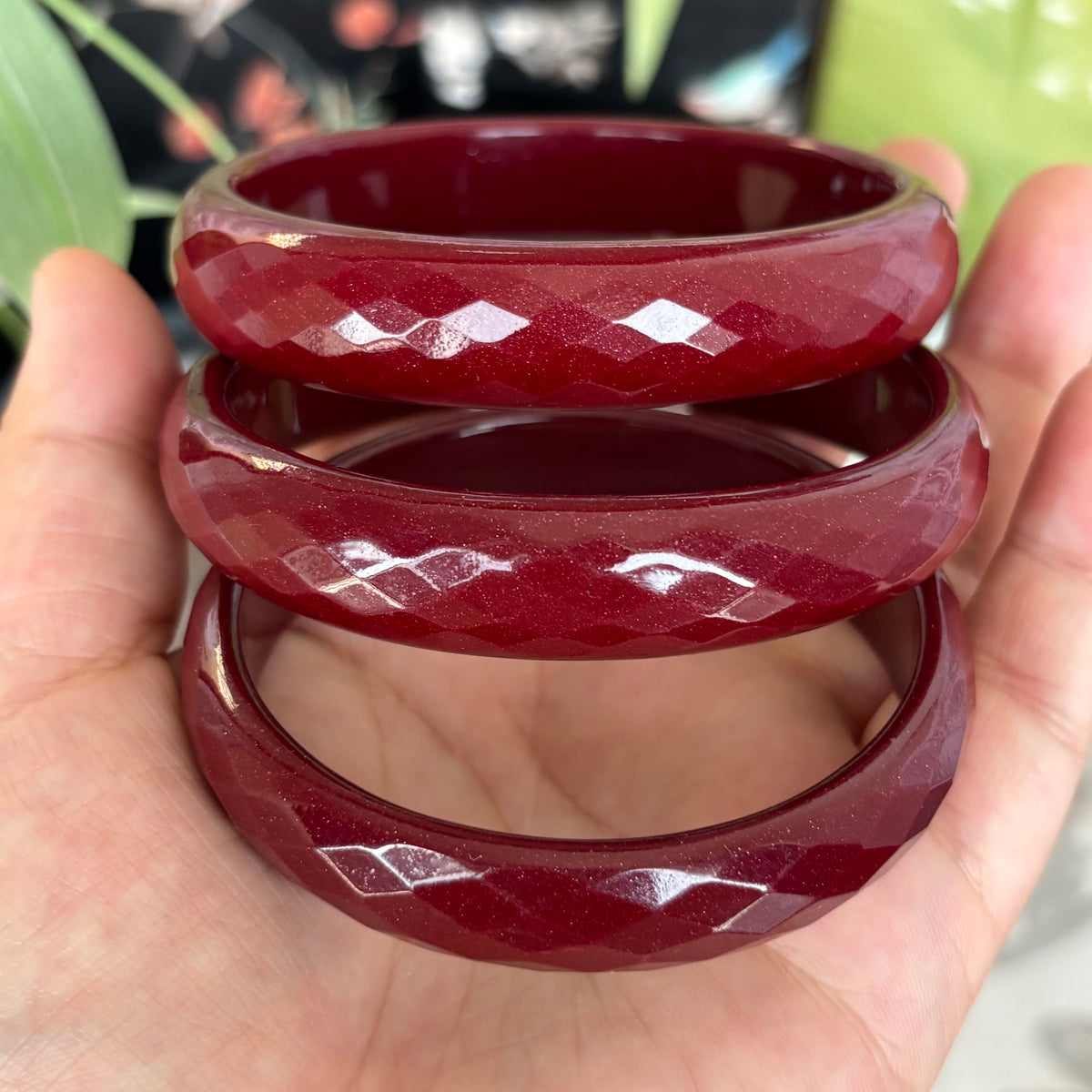 Natural Red Cinnabar Bangle – A Timeless Amulet of Protection & Luck