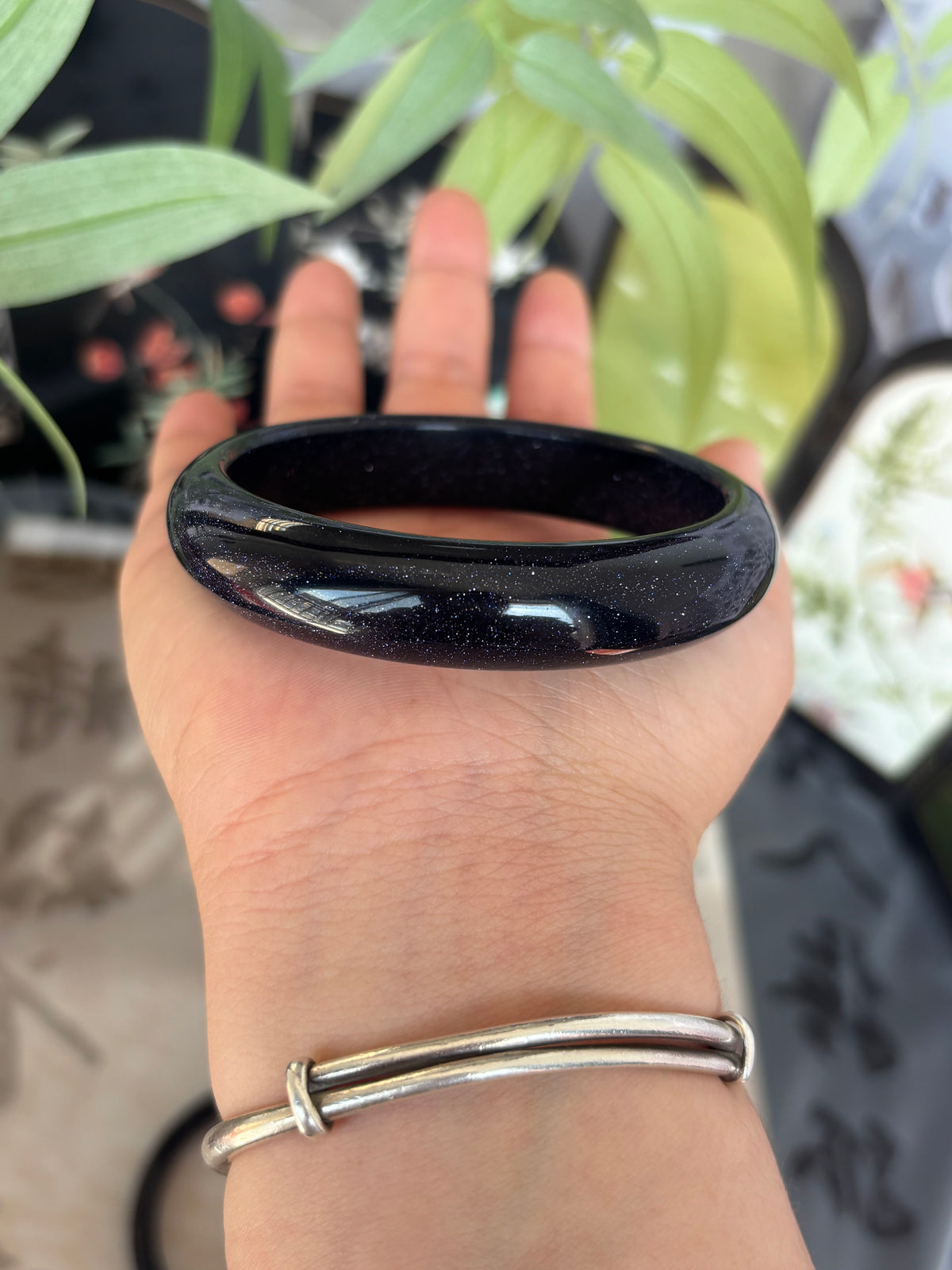 Blue Sandstone Bangle – Not Natural, But Pure Starlight, Only $25