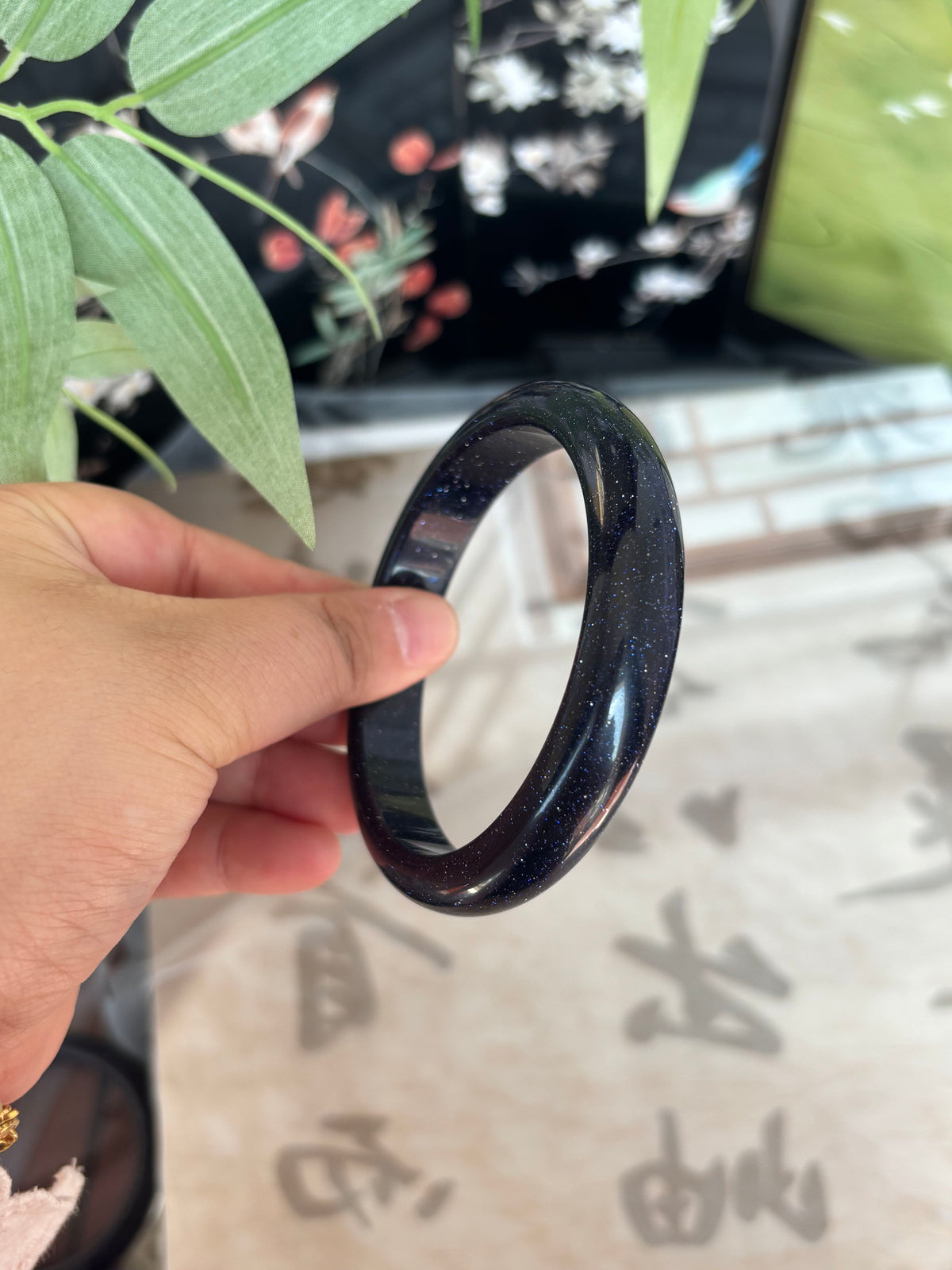 Blue Sandstone Bangle – Not Natural, But Pure Starlight, Only $25