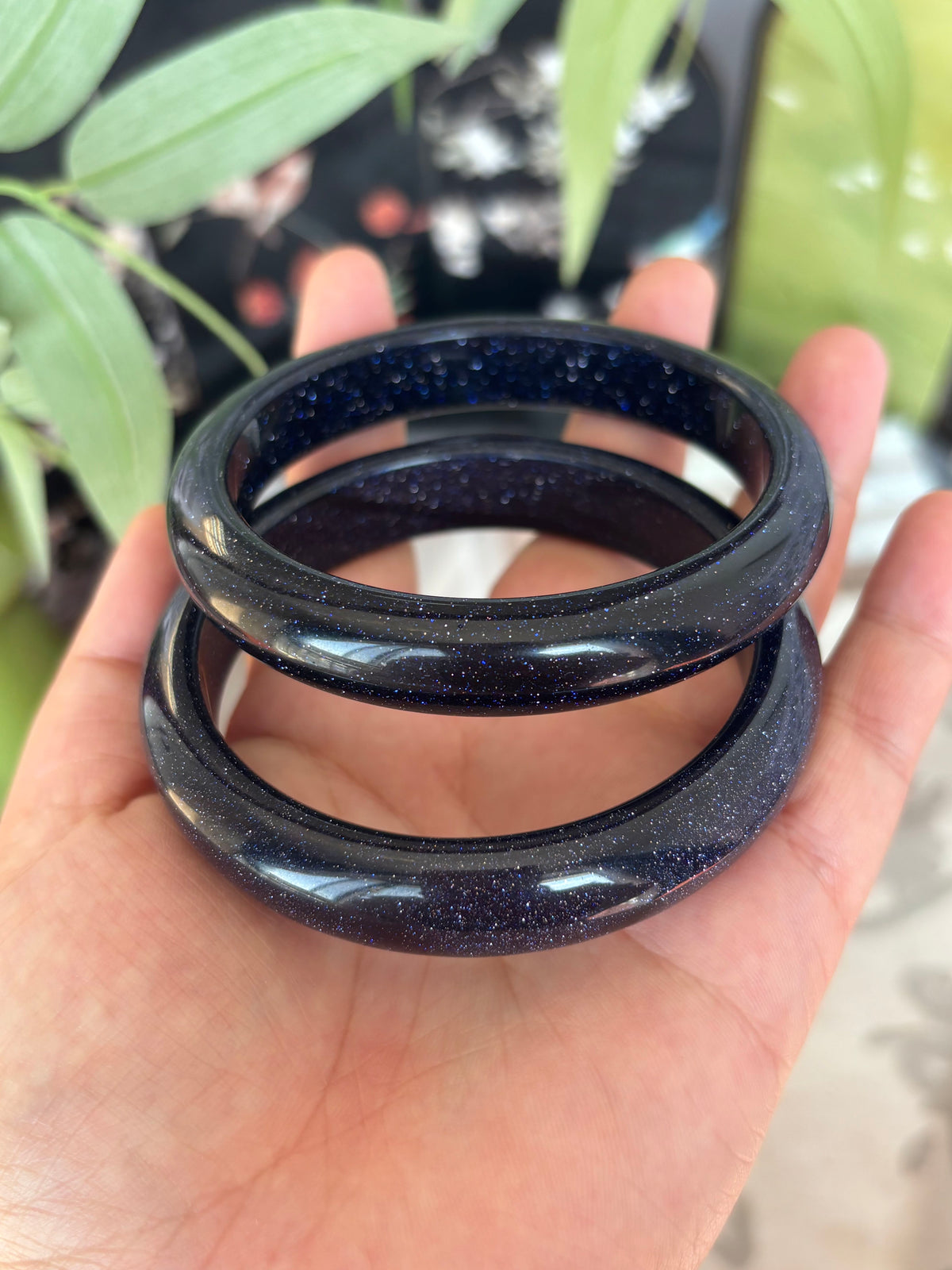 Blue Sandstone Bangle – Not Natural, But Pure Starlight, Only $25