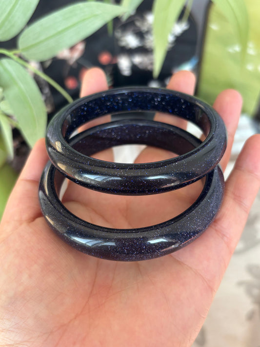 Blue Sandstone Bangle – Not Natural, But Pure Starlight, Only $25