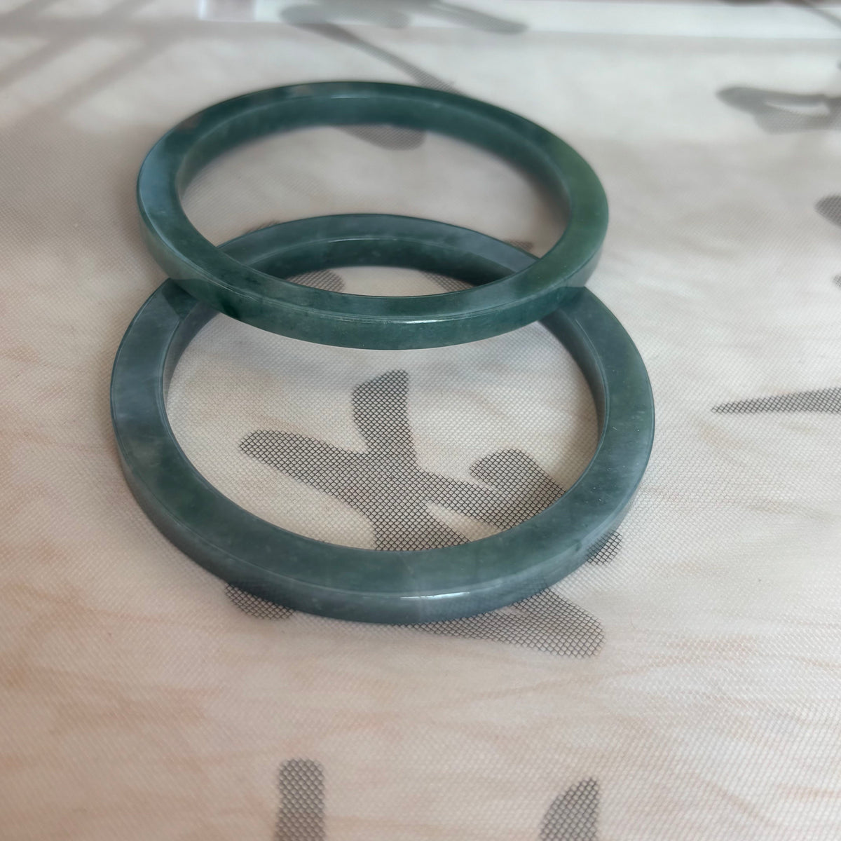 Natural Blue Water Jadeite Bangle from Guatemala – Deep Ocean Blue, Type A Jade, Just $25