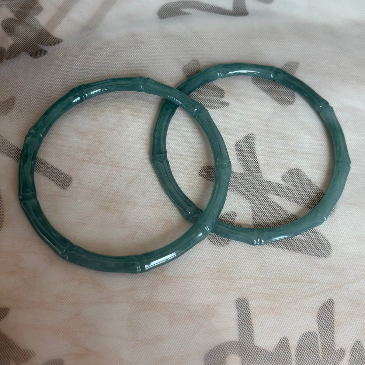 Natural Blue Water Jadeite Bangle from Guatemala – Deep Ocean Blue, Type A Jade, Just $25