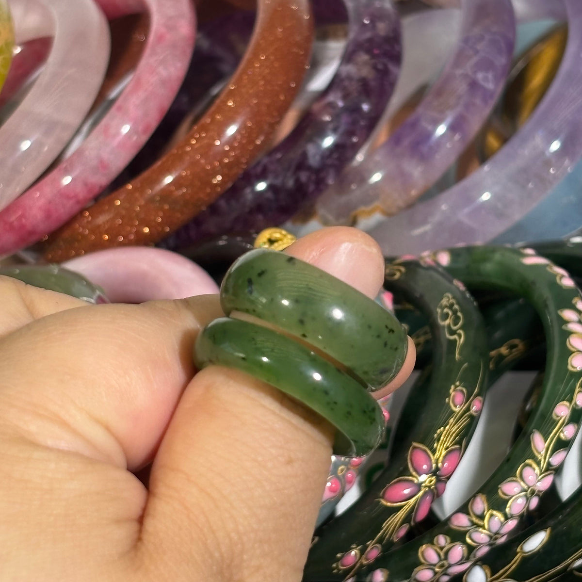 Guatemalan Blue Water Jadeite Slim Ring, Natural Blue-Green Jade Stacking Ring, Minimalist Delicate Band Jewelry