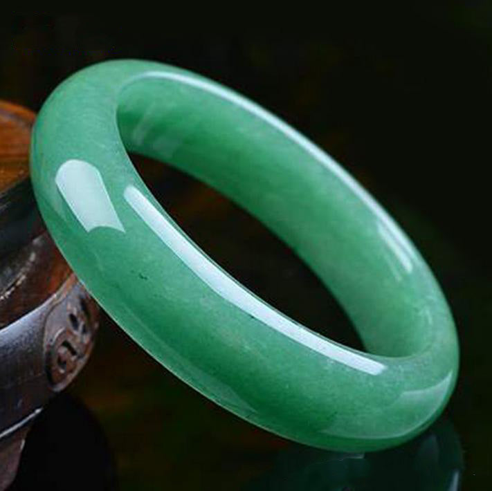 Natural high-quality aventurine jade hard bangle