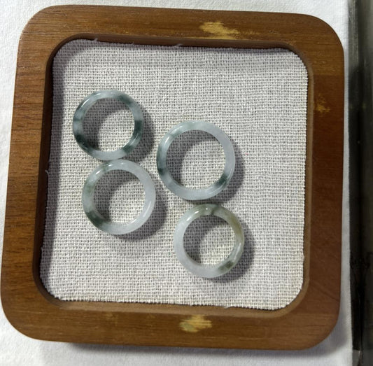 Natural Jadeite hard bangle Rings
