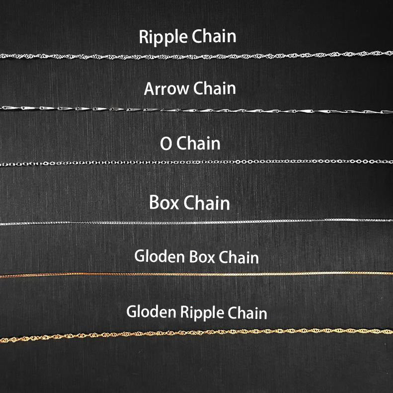 S925 Chain Silver necklace can be paired with pendant